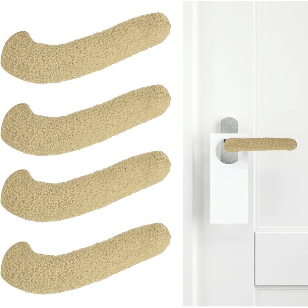 60pc Door Handle Covers Knitted Knob Protector Anti-Scald Stretch Fit Heat Cold